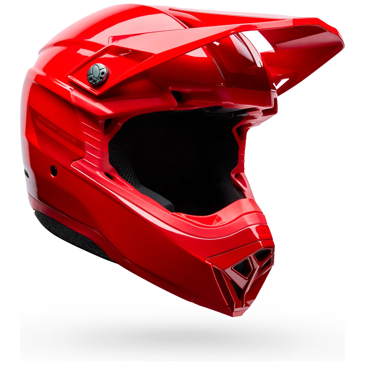 Bell Moto-10 MIPS Fade ECE 22.06 Red motocross helmet, front three-quarter view