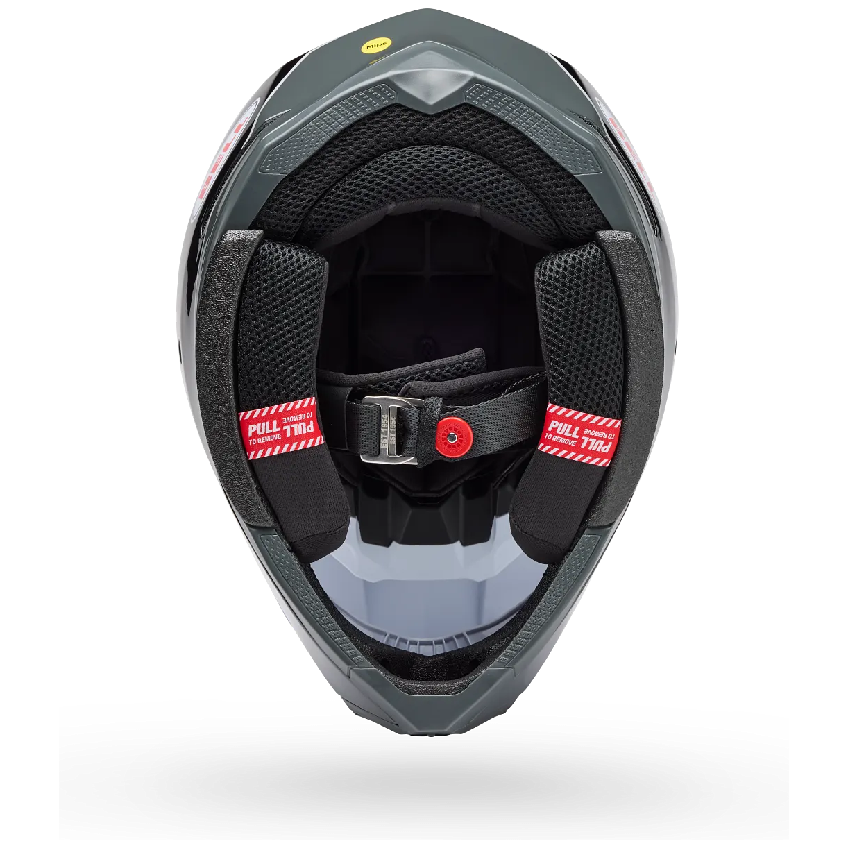 Bell Moto-10 MIPS Falcon ECE 22.06 White / Black motocross helmet, interior lining view
