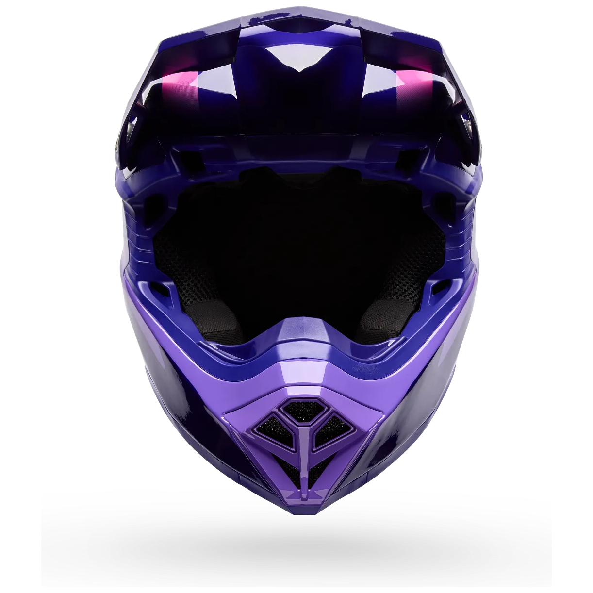 Bell Moto-10 MIPS Fluid ECE 22.06 Purple motocross helmet, front view