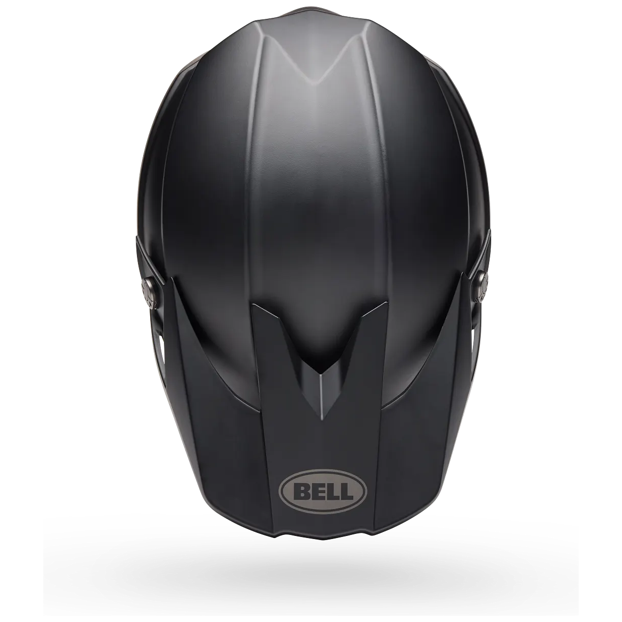 Bell Moto-10 MIPS Solid ECE 22.06 Matt Black motocross helmet, top view