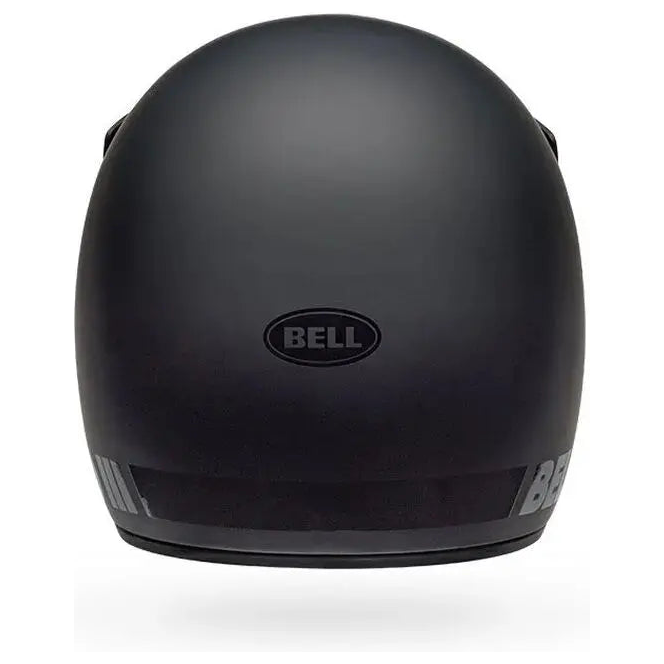 Bell Moto-3 Classic ECE 22.06 Matt Black full-face motorcycle helmet, rear view