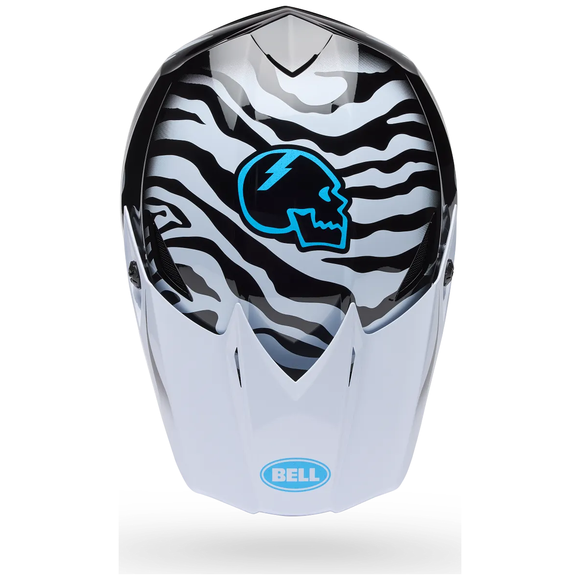 Bell MX-10 MIPS Slayco LE ECE 22.06 Black motocross helmet, top view