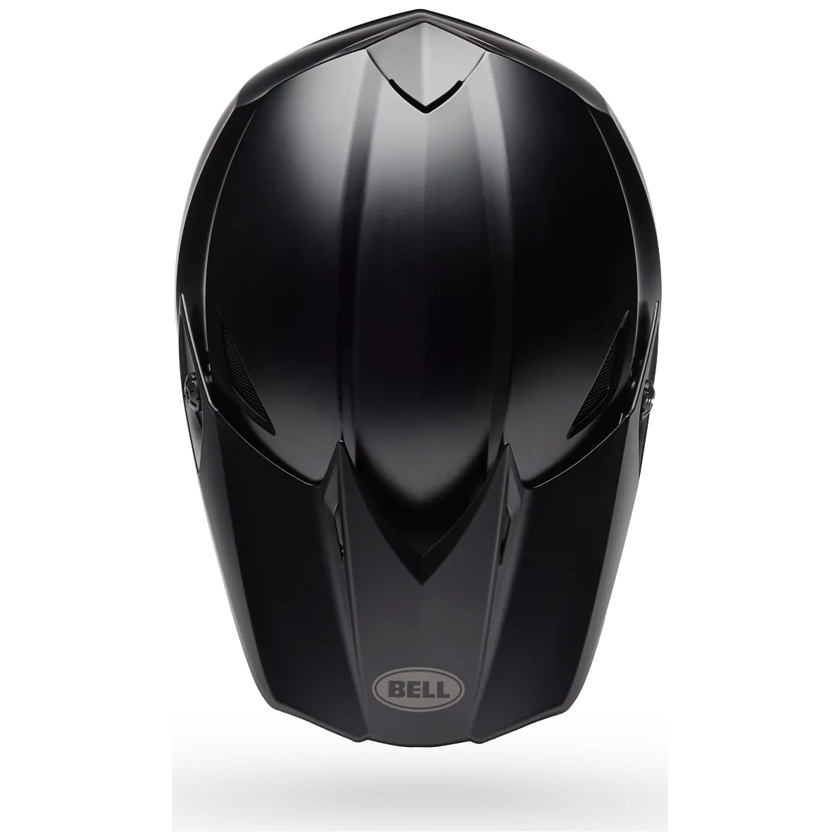 Bell MX-10 MIPS Solid ECE 22.06 Matt Black motocross helmet, top view