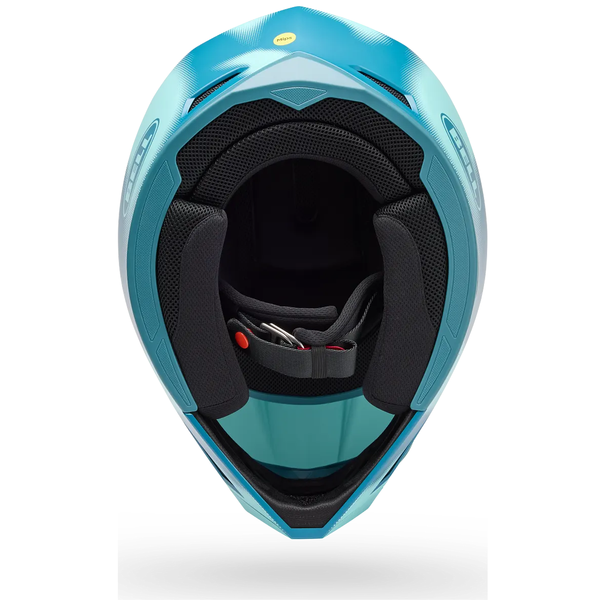 Bell MX-10 MIPS Youth ECE 22.06 Blue Camo motocross helmet, interior lining view