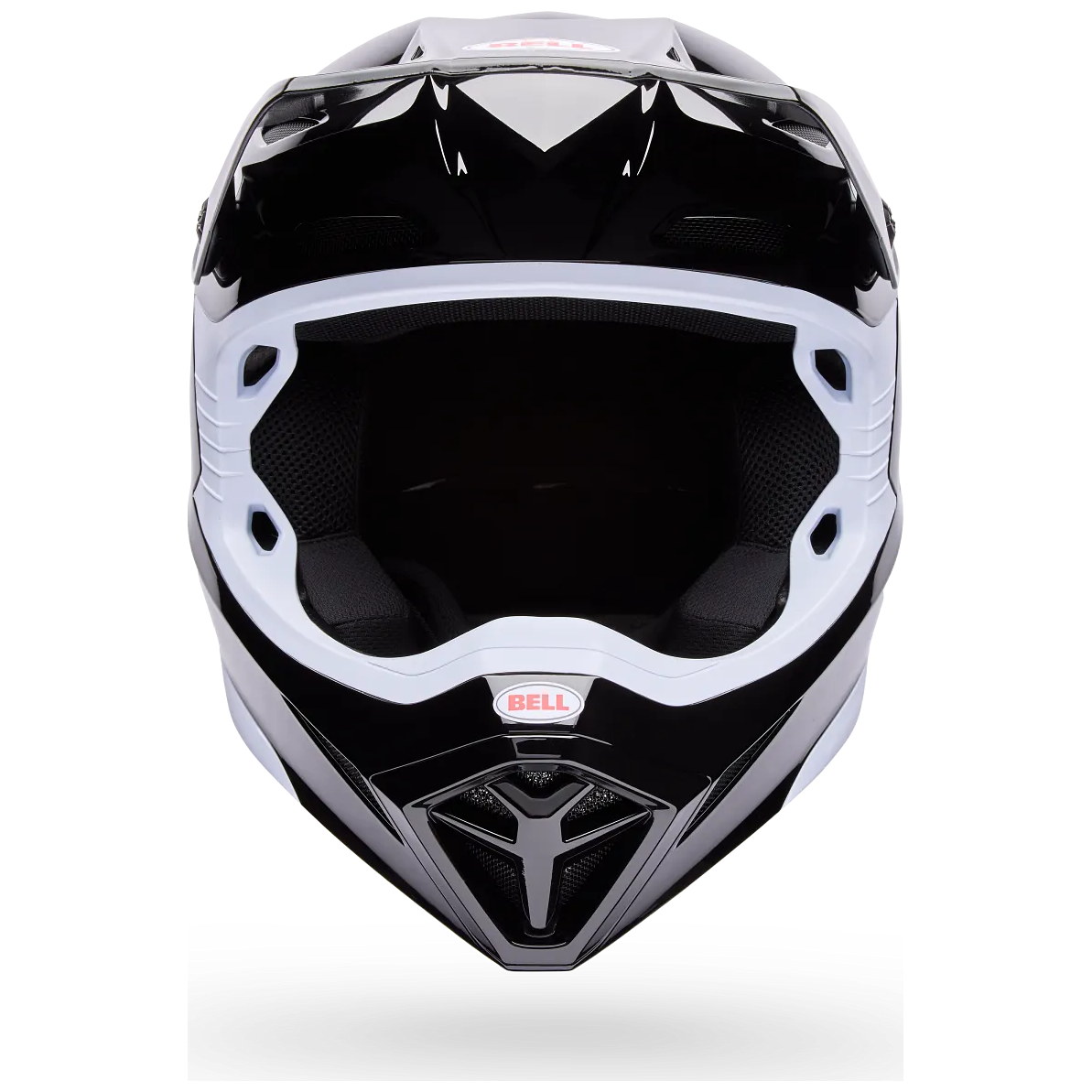 Bell MX-10 MIPS Youth Solid ECE 22.06 Black motocross helmet, front view