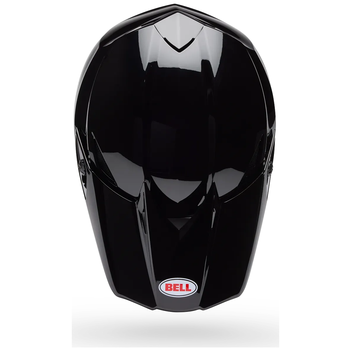 Bell MX-10 MIPS Youth Solid ECE 22.06 Black motocross helmet, top view