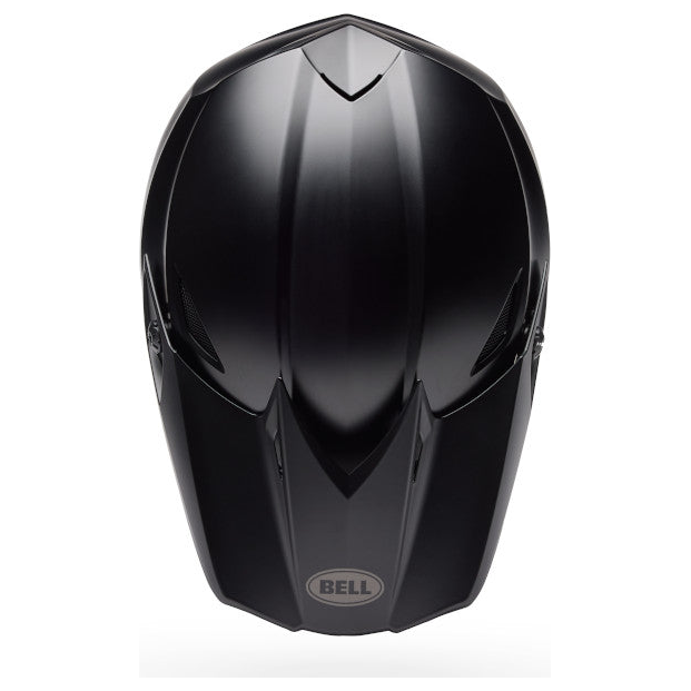 Bell MX-10 MIPS Youth Solid ECE 22.06 Matt Black motocross helmet, top view