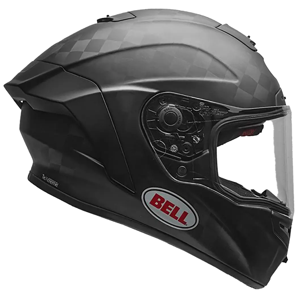 Bell Pro Star Matt Black full-face motorcycle helmet, left front three-quarter view