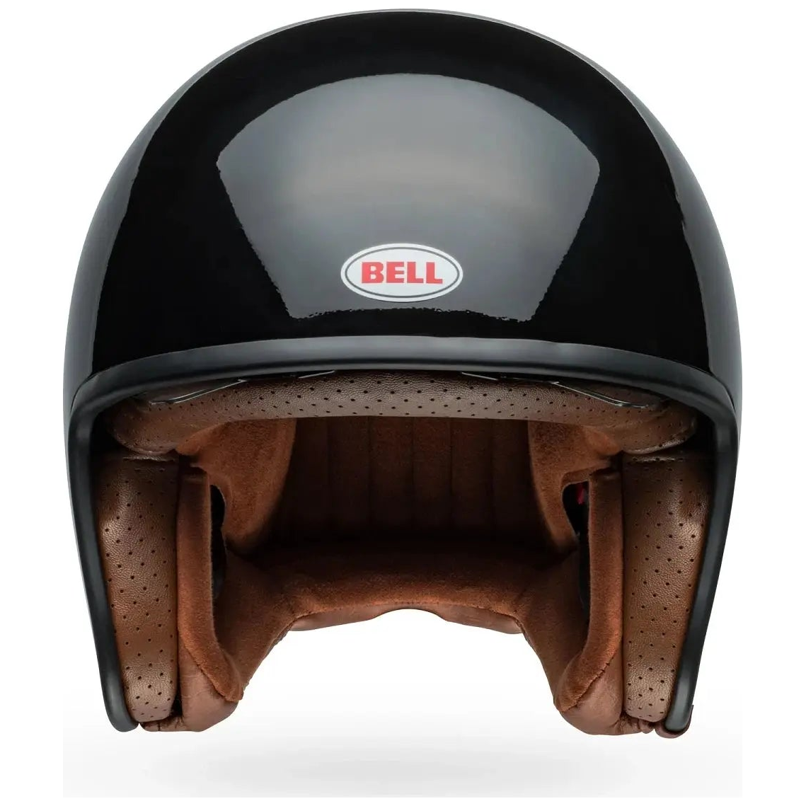 Bell TX-501 Solid ECE 22.06 Black open-face motorcycle helmet, front view