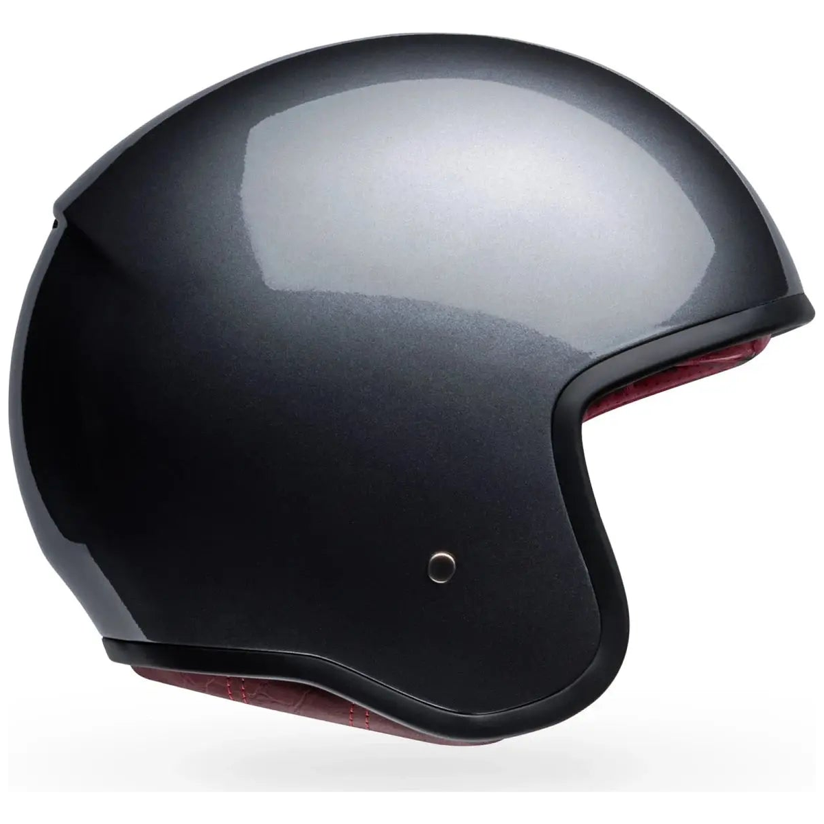 Bell TX-501 Solid ECE 22.06 Starship Grey open-face motorcycle helmet, left side profile view