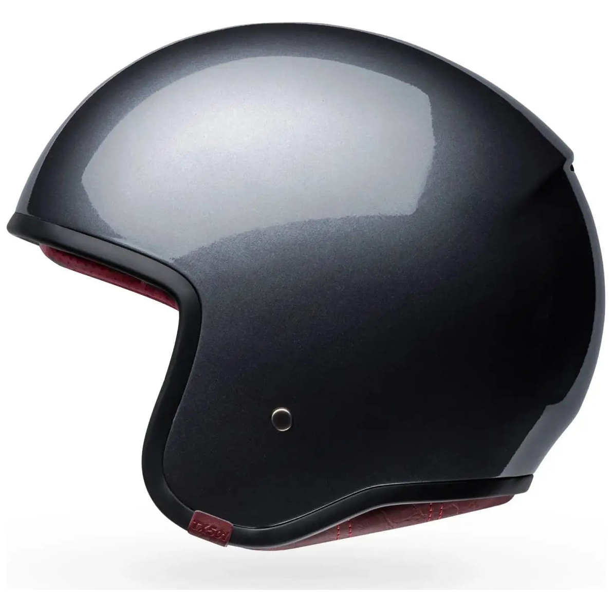 Bell TX-501 Solid ECE 22.06 Starship Grey open-face motorcycle helmet, right side profile view