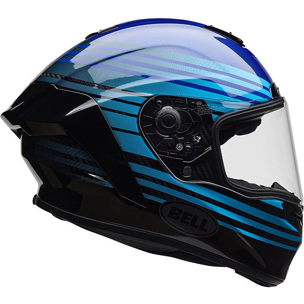 Bell Race Star DLX Flex Dash ECE 22.06 Gloss Blue / Black  - FREE UK Shipping, FREE 365 Day Returns | Moto Central