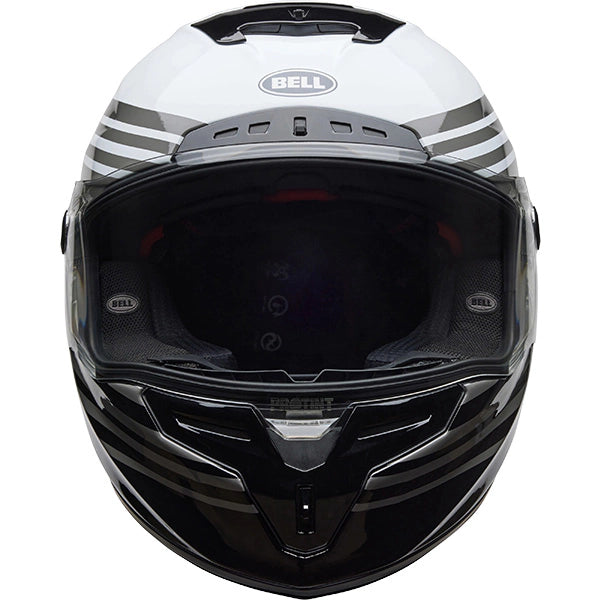 Bell Race Star DLX Flex Dash ECE 22.06 Gloss White / Black  - FREE UK Shipping, FREE 365 Day Returns | Moto Central