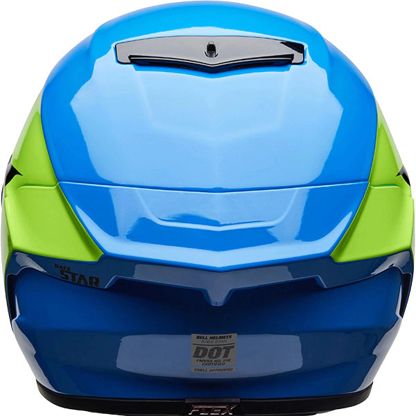 Bell Race Star DLX Flex Corsa ECE 22.06 Gloss Blue / Green  - FREE UK Shipping, FREE 365 Day Returns | Moto Central