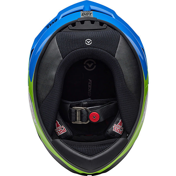 Bell Race Star DLX Flex Corsa ECE 22.06 Gloss Blue / Green  - FREE UK Shipping, FREE 365 Day Returns | Moto Central