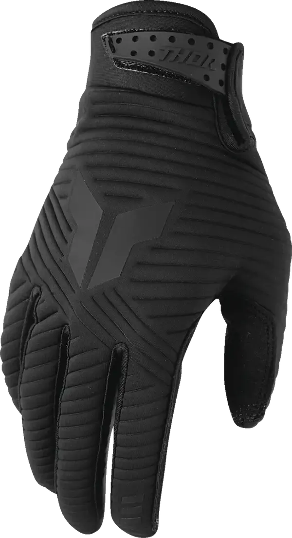 Thor Launchmode CW Textile Gloves Black - FREE UK Shipping, FREE 365 Day Returns | Moto Central