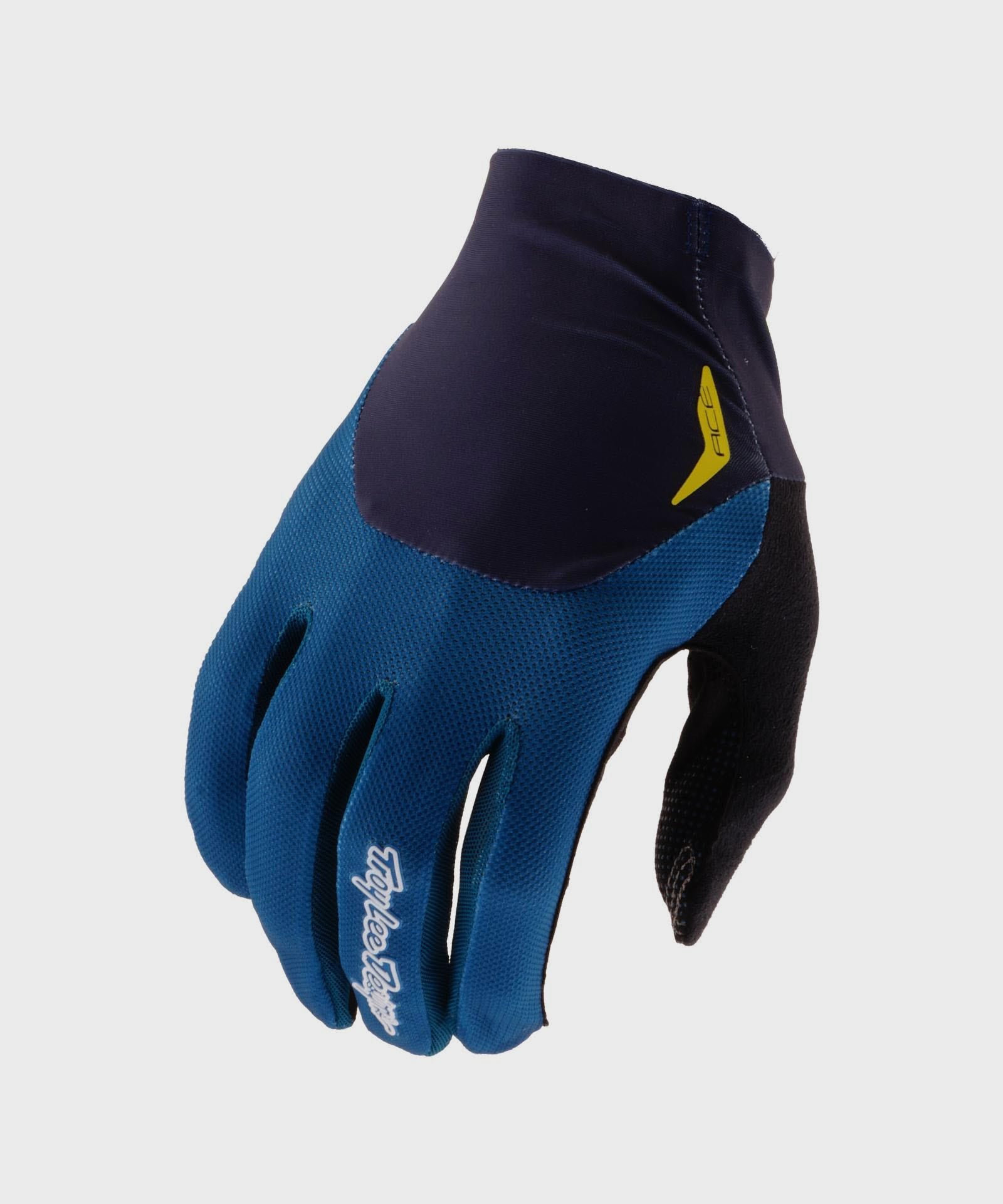 Troy Lee Designs Ace Cycle Gloves Solid Blue - FREE UK Shipping, FREE 365 Day Returns | Moto Central