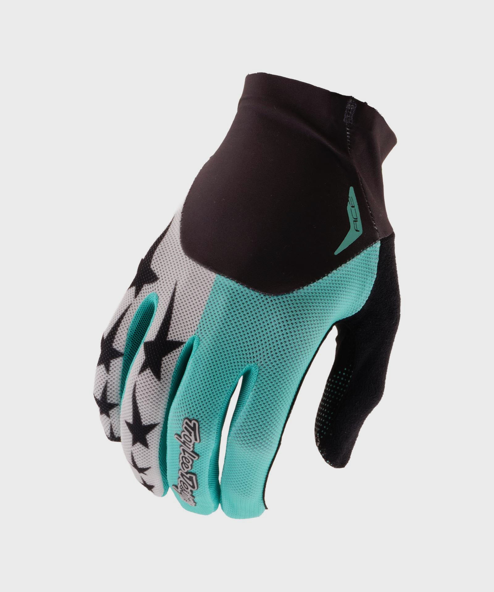 Troy Lee Designs Ace Cycle Gloves Yo Moto Real Teal - FREE UK Shipping, FREE 365 Day Returns | Moto Central