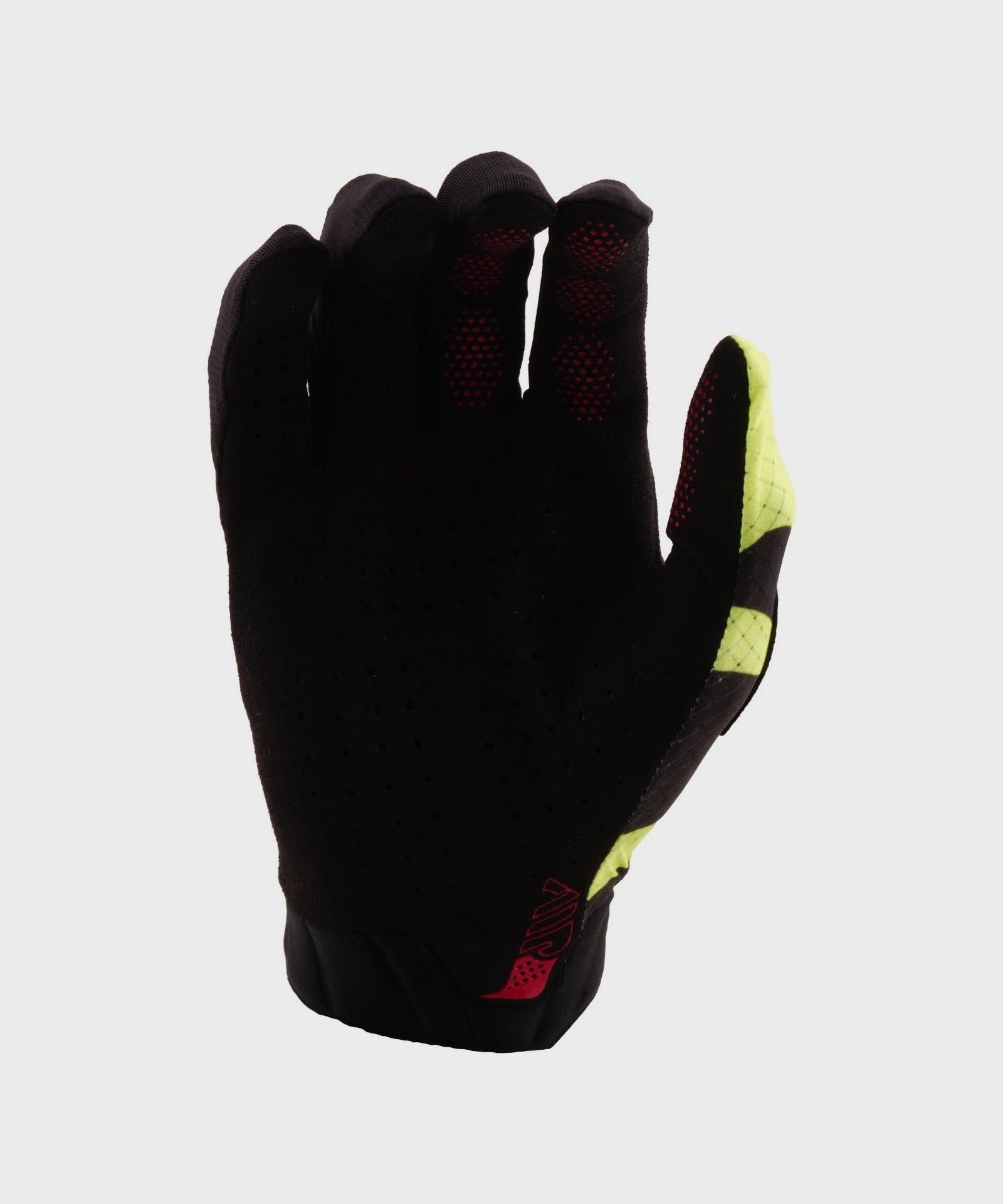 Troy Lee Designs Air Cycle Gloves Cyclops Black / Fluo Yellow - FREE UK Shipping, FREE 365 Day Returns | Moto Central