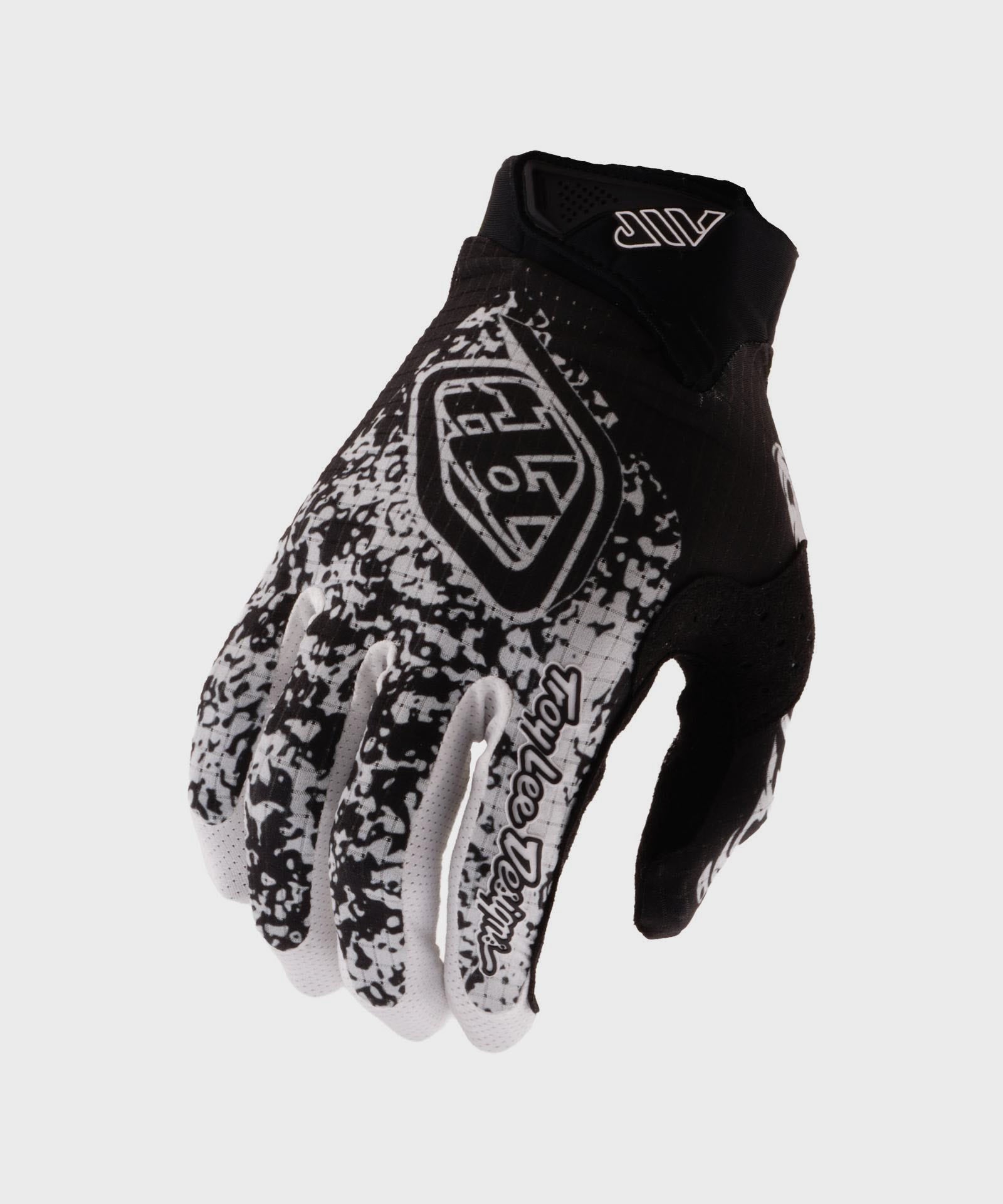 Troy Lee Designs Air Cycle Gloves Sever Black / White - FREE UK Shipping, FREE 365 Day Returns | Moto Central
