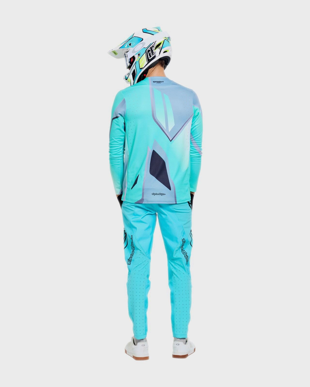 Troy Lee Designs Sprint Pro Cycle Jersey Lowrider Real Teal - FREE UK Shipping, FREE 365 Day Returns | Moto Central