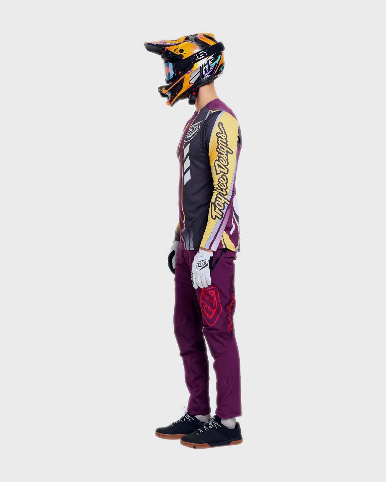 Troy Lee Designs Sprint Pro Cycle Jersey Lowrider Sangria - FREE UK Shipping, FREE 365 Day Returns | Moto Central