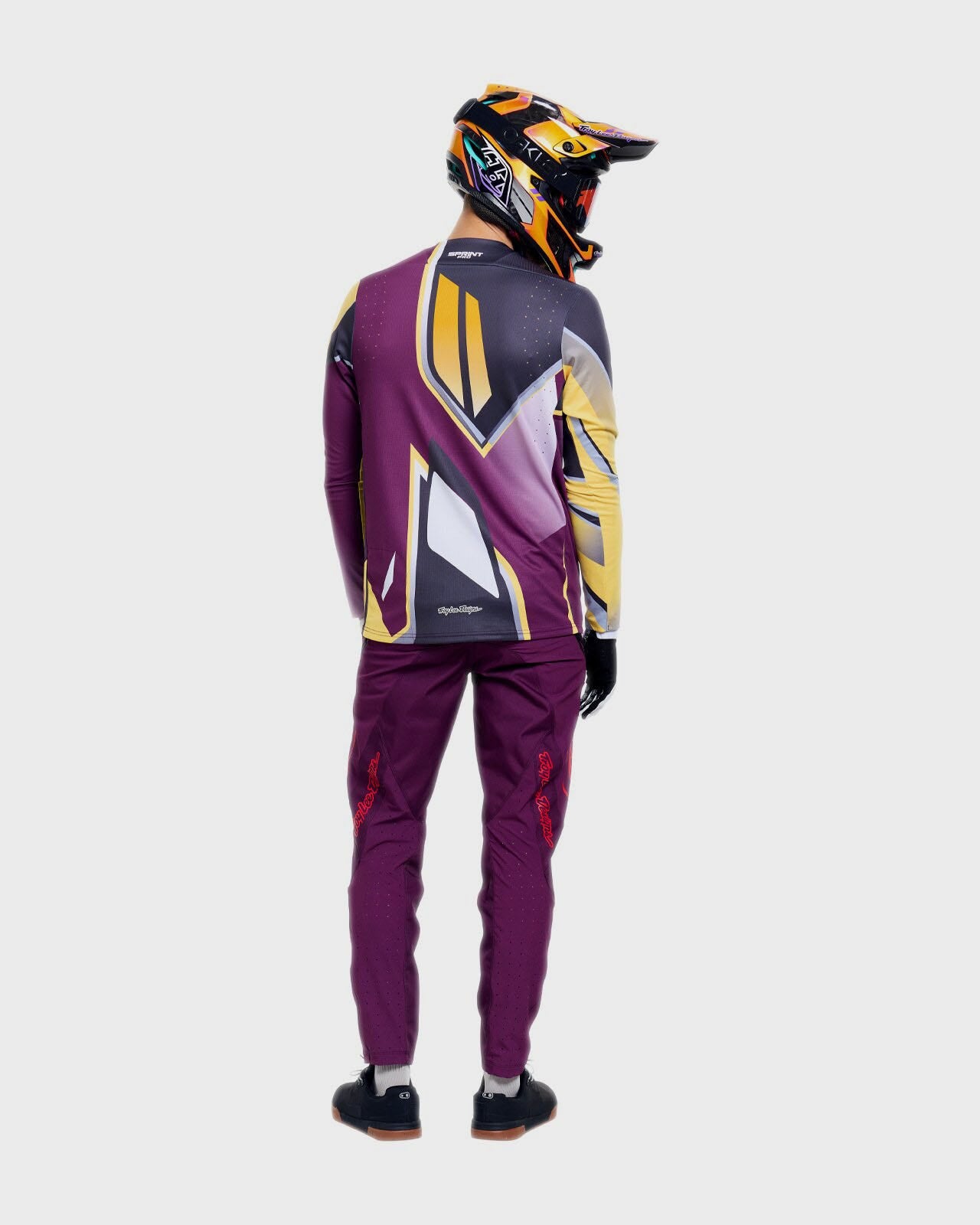 Troy Lee Designs Sprint Pro Cycle Jersey Lowrider Sangria - FREE UK Shipping, FREE 365 Day Returns | Moto Central