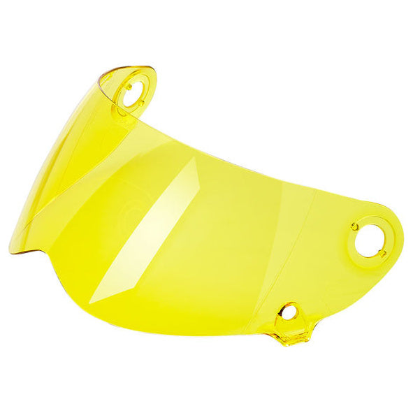 Biltwell Lane Splitter Gen-2 Shield Yellow, yellow motorcycle helmet shield, left side view