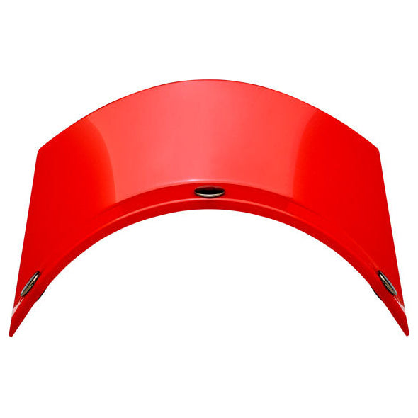 Biltwell Moto Visor Red, motorcycle helmet visor, underside view