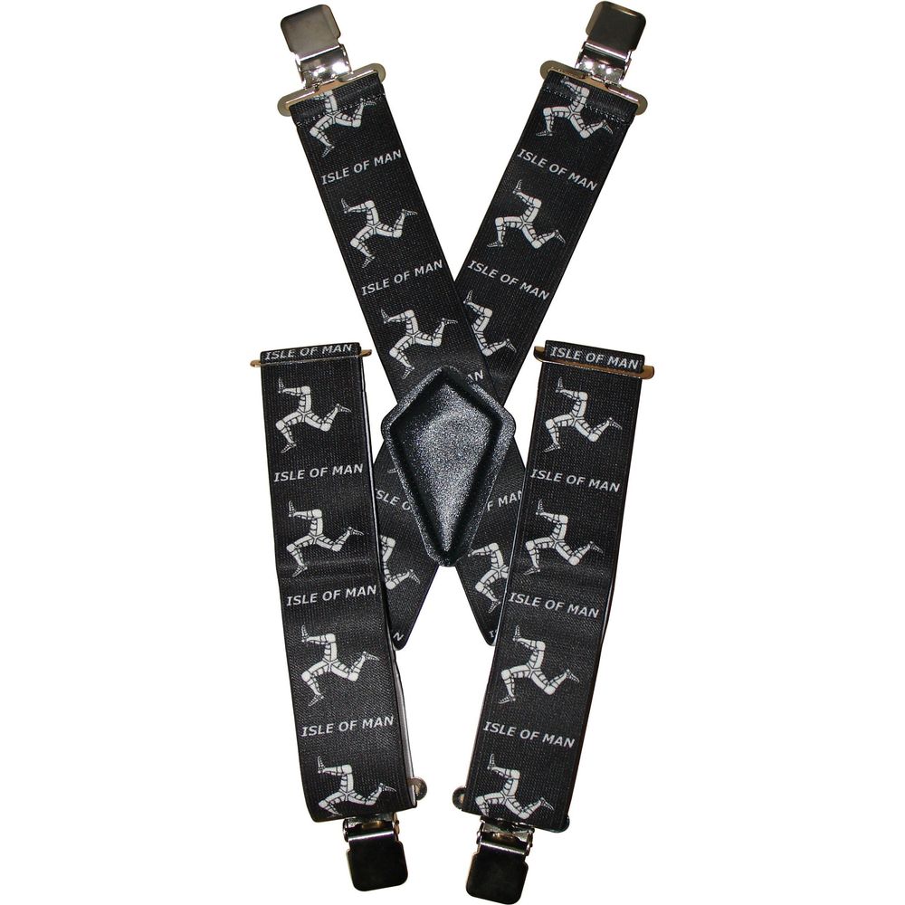 Bike It Isle Of Man Motorcyclist Braces Black