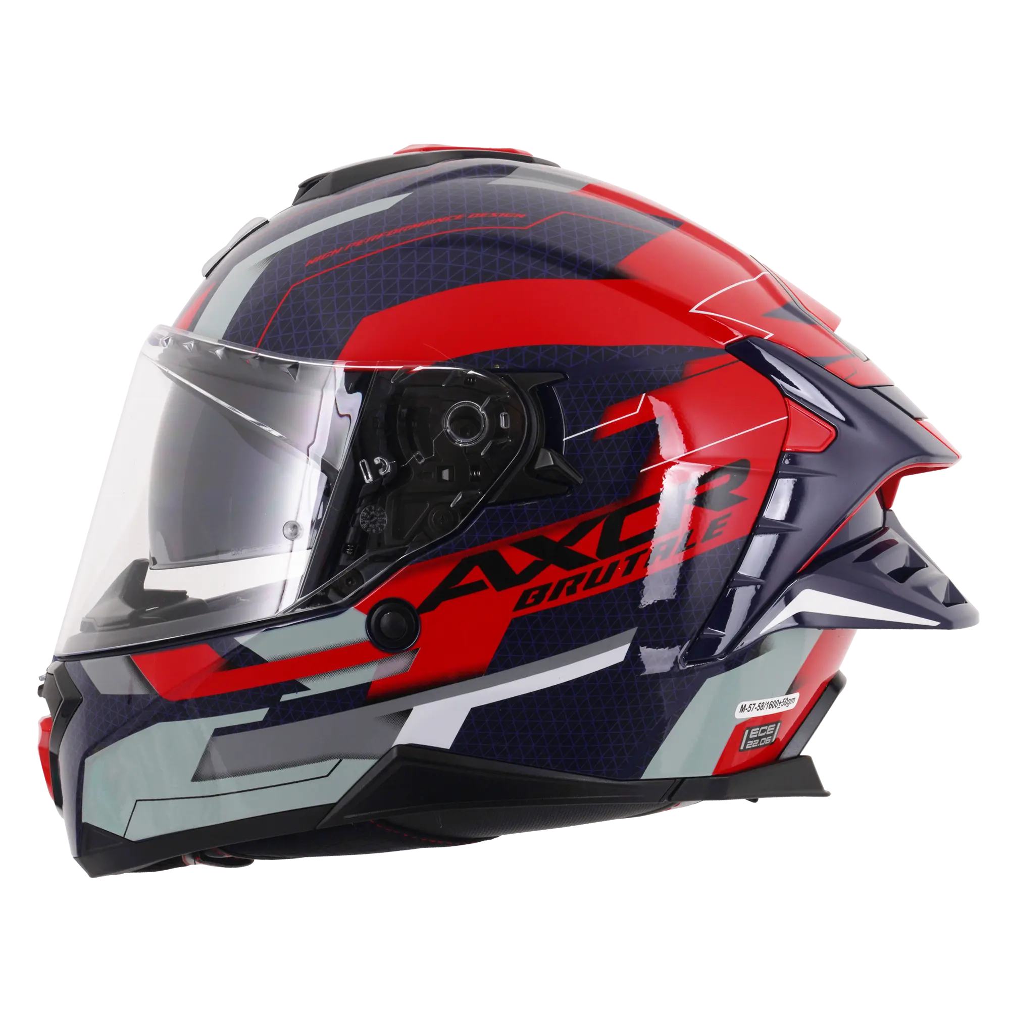 Axor Brutale With Dual Spoiler Plexus Blue / Red FREE UK Delivery, FREE 365 Day Returns | Moto Central