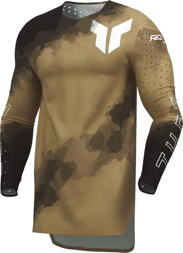 Thor Sportmode Carbon Jersey Black / Copper - FREE UK Shipping, FREE 365 Day Returns | Moto Central