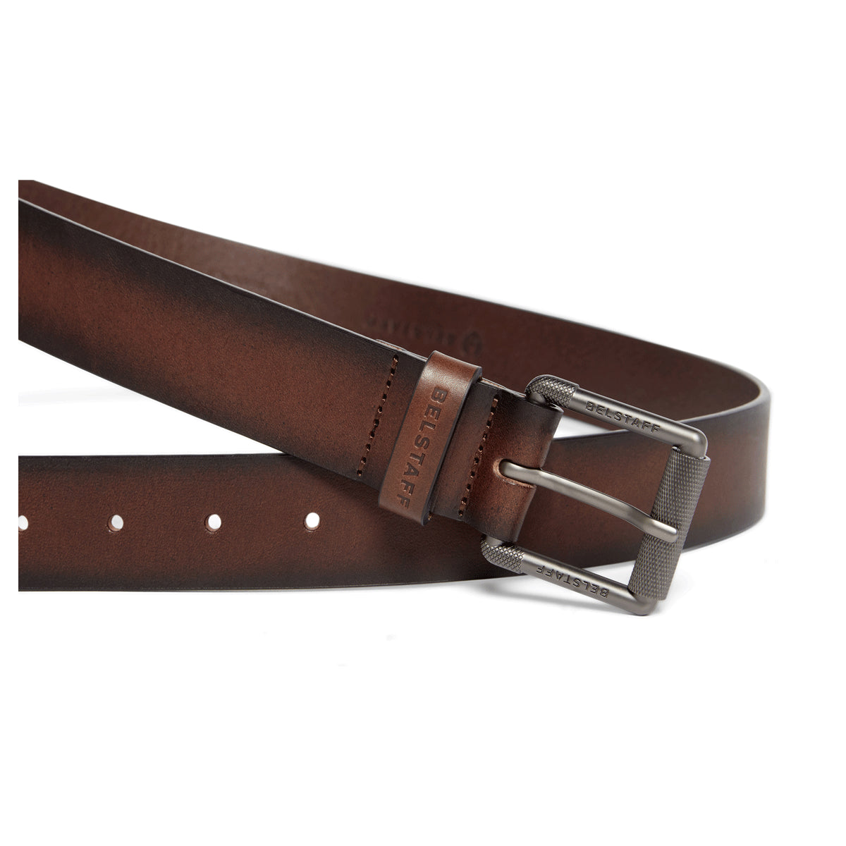 Belstaff Roller Buckle Belt Aged Brown FREE UK Delivery, FREE 365 Day Returns | Moto Central