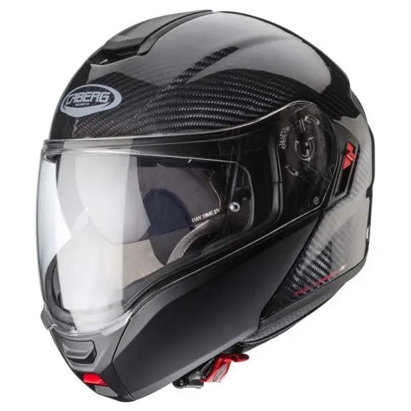 Caberg Levo X Carbon Black motorcycle helmet, front three-quarter view