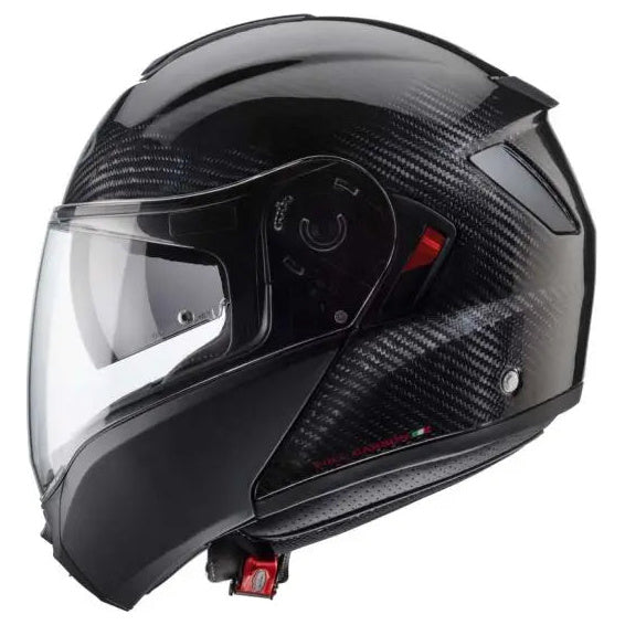 Caberg Levo X Carbon Black motorcycle helmet, side profile