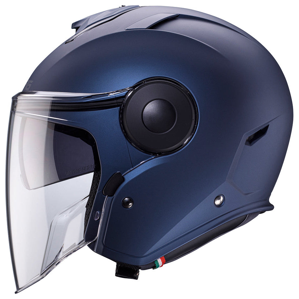 Caberg Soho Matt Blue Jeans open-face helmet – right-side view