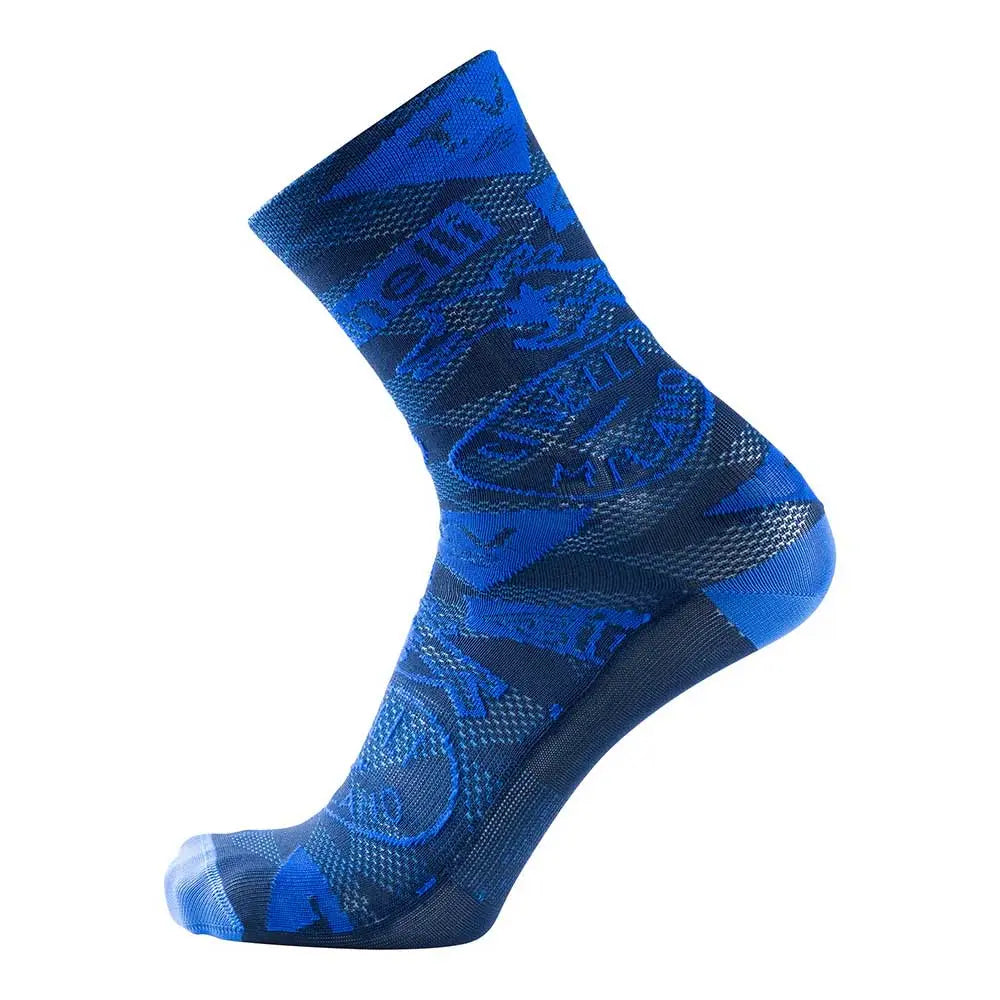 Cinelli Tempo Socks Black / White - FREE UK Shipping, FREE 365 Day Returns | Moto Central