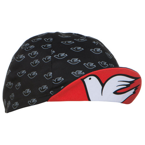 Columbus Doves Cap Black / Red - FREE UK Shipping, FREE 365 Day Returns | Moto Central