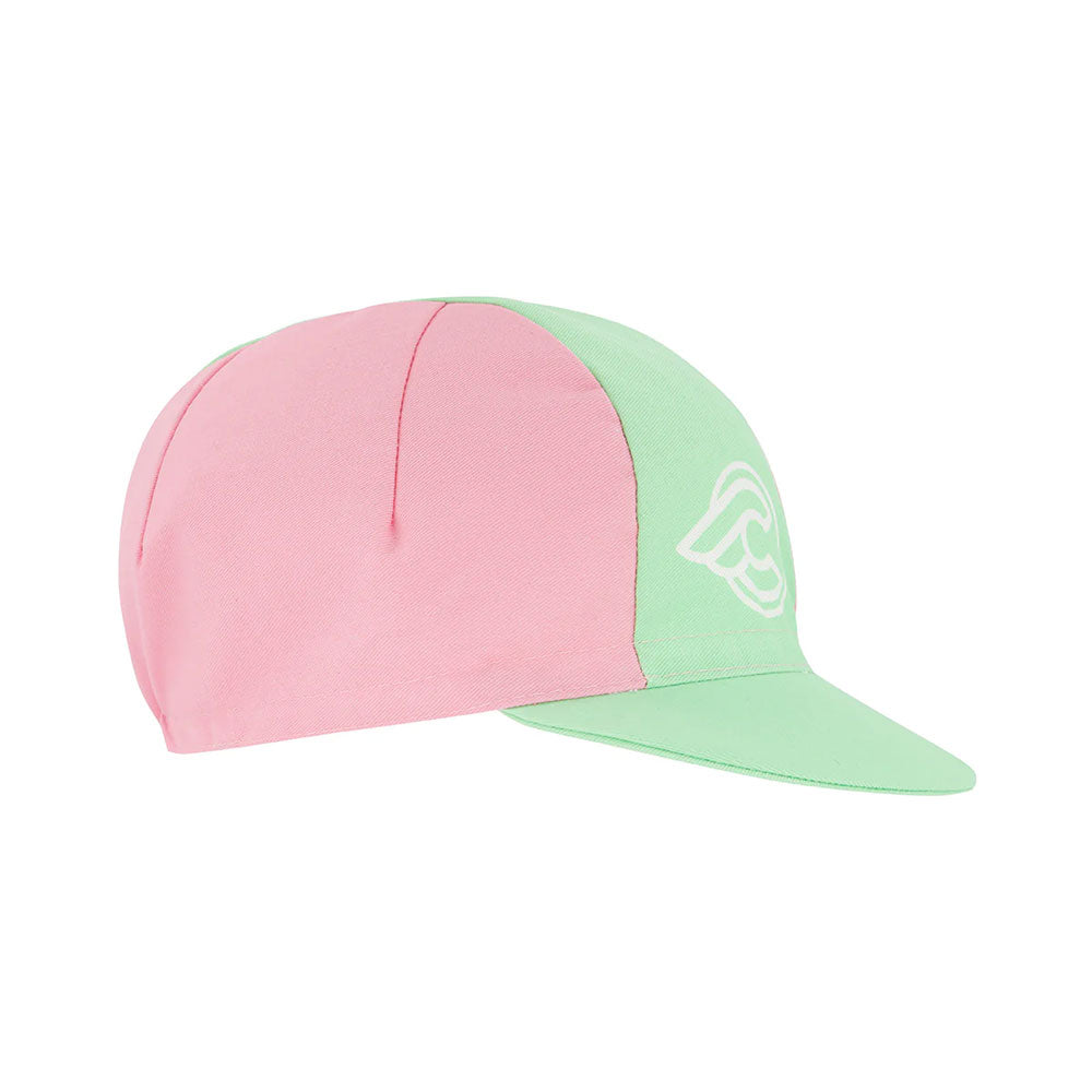 Cinelli Winged Logo Cap Green / Pink - FREE UK Shipping, FREE 365 Day Returns | Moto Central