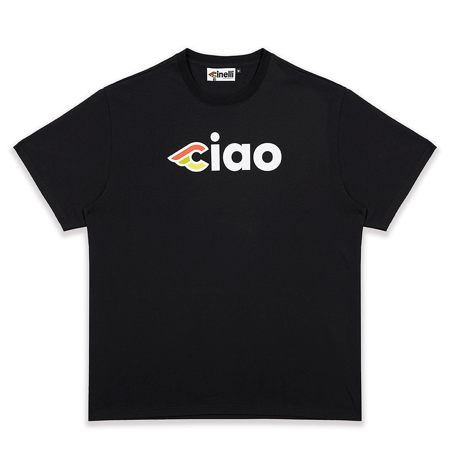 Cinelli Ciao T-Shirt Black - FREE UK Shipping, FREE 365 Day Returns | Moto Central