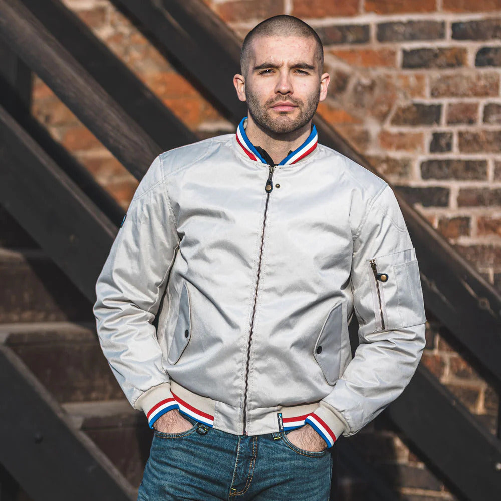 Spada Air Force 1 Royale CE Textile Jacket Ivory FREE UK Delivery, FREE 365 Day Returns | Moto Central