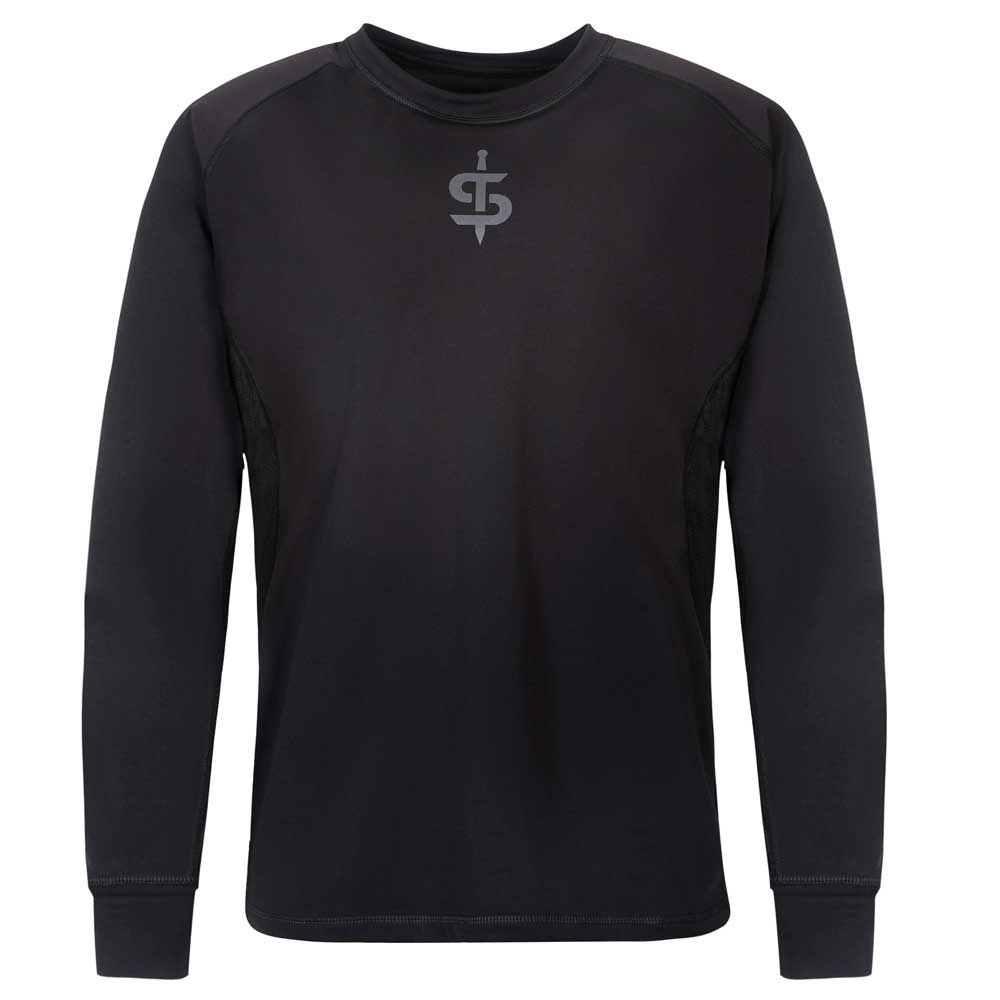 Spada Crucible Crew Long Sleeves Base Layer T-Shirt Black / Petrol FREE UK Delivery, FREE 365 Day Returns | Moto Central