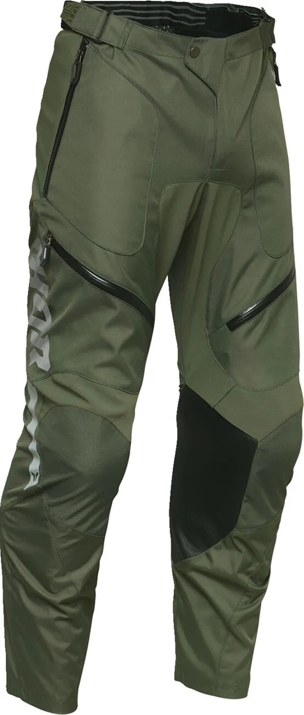 Thor Terrain In-the-Boot MX Textile Trouser Army / Charcoal - FREE UK Shipping, FREE 365 Day Returns | Moto Central