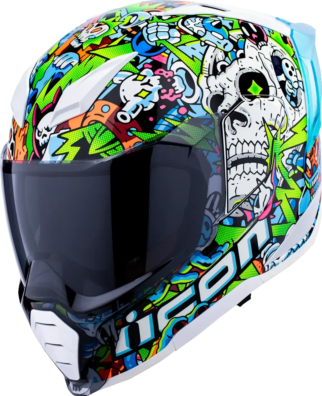 Icon Ultraflite Doodle 3 MIPS Blue - FREE UK Shipping, FREE 365 Day Returns | Moto Central