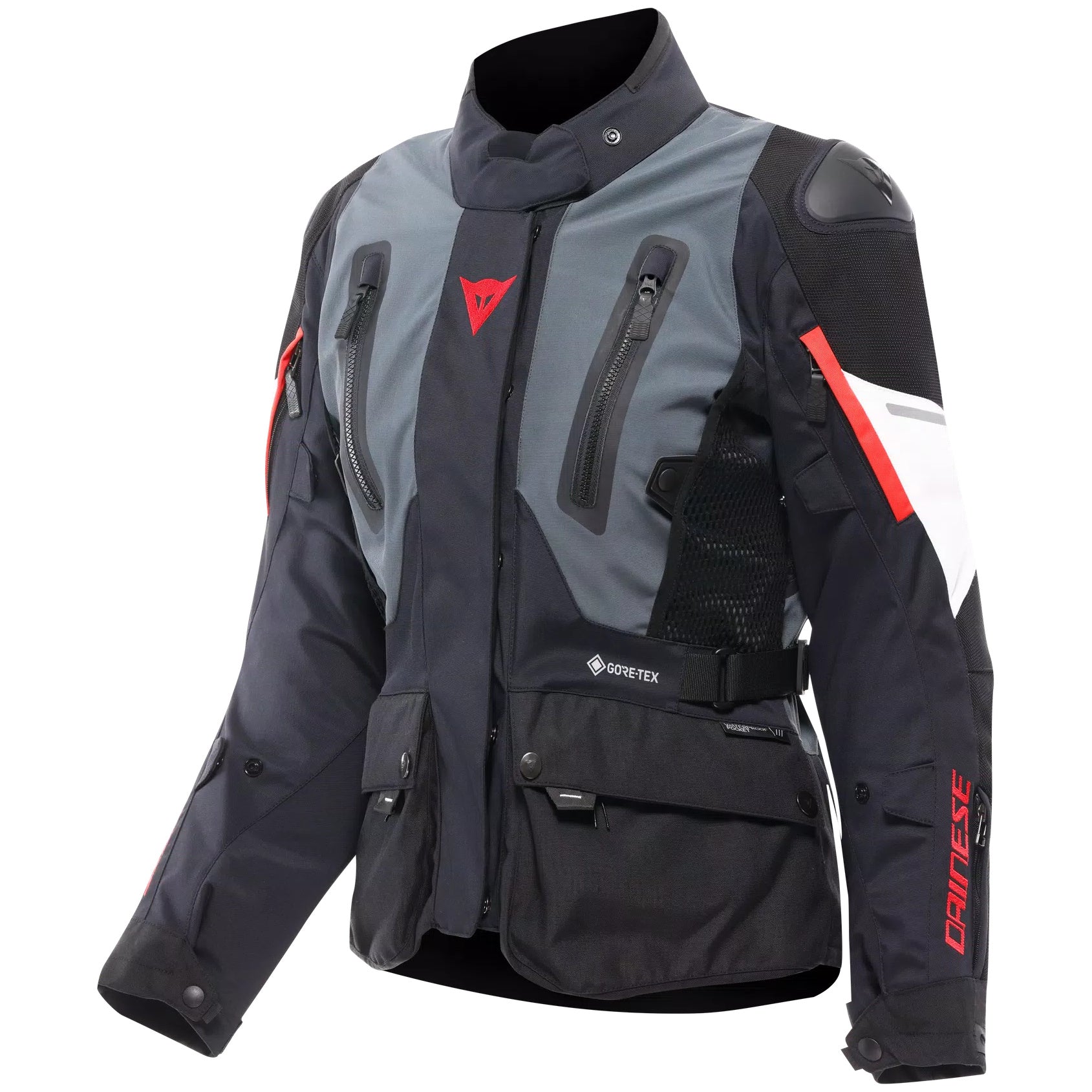 Dainese Carve Master 4 Ladies Gore-Tex Jacket Black / Red / Grey, front view
