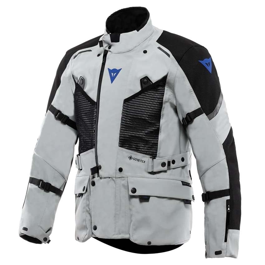 Dainese Super Expedition Gore-Tex Jacket Light Grey / Blue FREE UK Delivery, FREE 365 Day Returns | Moto Central