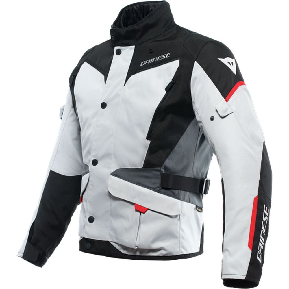 Dainese Tempest 3 D-Dry Touring Textile Jacket Glacier Grey / Black / Lava Red