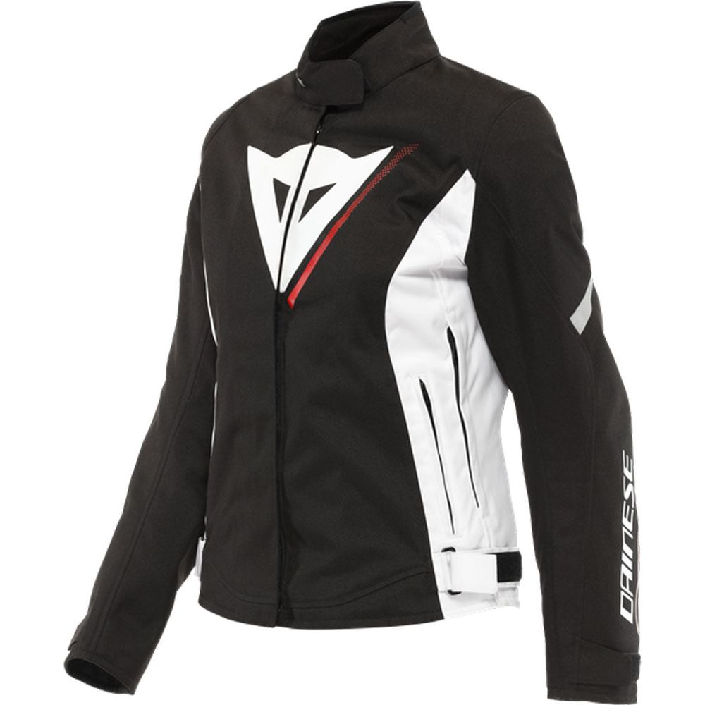 Dainese Veloce D-Dry XT Ladies Textile Jacket Black / White / Lava Red