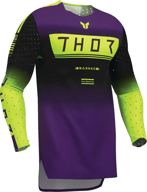 Thor Sportmode Geo Jersey Black / Purple - FREE UK Shipping, FREE 365 Day Returns | Moto Central