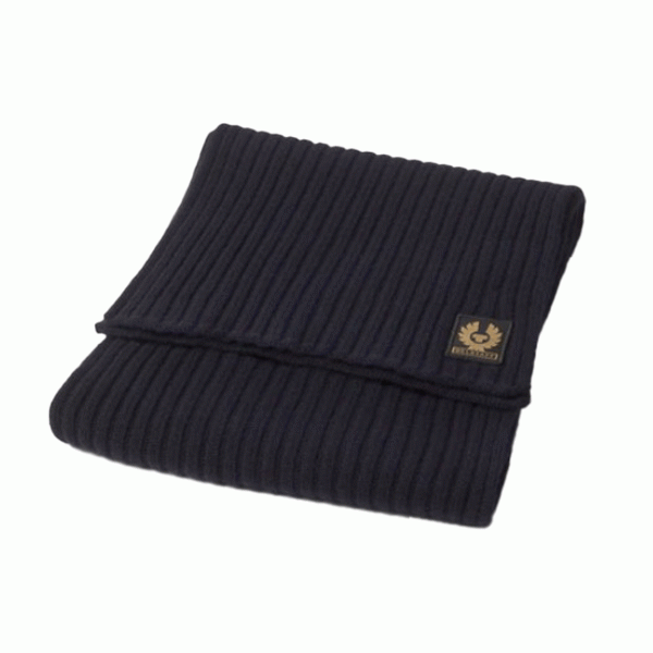 Belstaff Watch Scarf Dark Navy FREE UK Delivery, FREE 365 Day Returns | Moto Central